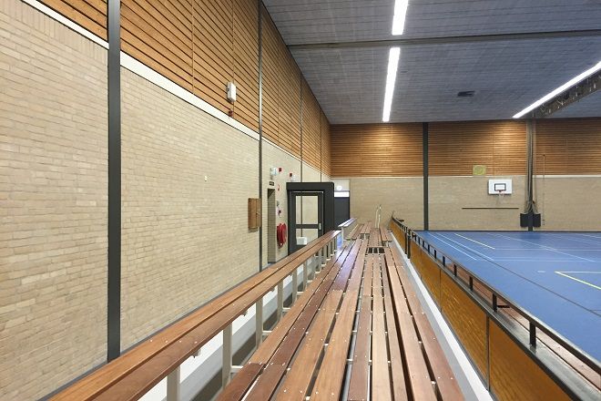 Akoestiek Sporthal De Slag in Hoevelaken slecht